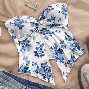Floral tube top